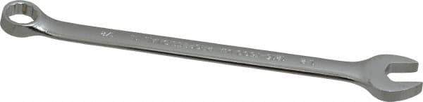 Proto - 1/2" 12 Point Offset Combination Wrench - 15° Offset Angle, 8" OAL, Steel, Chrome Finish - Industrial Tool & Supply