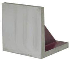 Suburban Tool - 10" Wide x 10" Deep x 10" High Cast Iron Machined Angle Plate - Standard Plate, Flat Surface, Double Web, 1" Thick, Single Plate - Industrial Tool & Supply