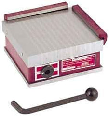 Suburban Tool - Standard Pole Square Permanent Magnetic Block Chuck - 6" Long x 6" Wide x 2-5/8" High, Ceramic - Industrial Tool & Supply
