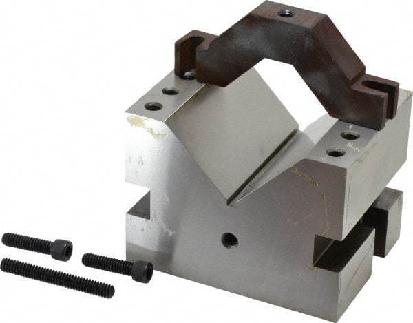 Suburban Tool - 2-1/4" Max Capacity, 90° Angle, Hardened Steel V-Block - 3" Long x 4" Wide x 3" High, Sold as Individual - Industrial Tool & Supply