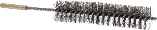 Value Collection - 1" Diam Helical Steel Tube Brush - 0.012" Filament Diam, 2-1/2" Brush Length, 4" OAL, 1/4" Diam Shank - Industrial Tool & Supply