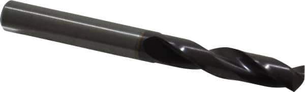 Guhring - 0.315" 140° Spiral Flute Solid Carbide Screw Machine Drill Bit - FIREX Finish, Right Hand Cut, 41mm Flute Length, 79mm OAL, SU Point, Straight Shank - Industrial Tool & Supply
