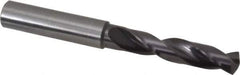 Guhring - 0.4055" 140° Spiral Flute Solid Carbide Screw Machine Drill Bit - FIREX Finish, Right Hand Cut, 55mm Flute Length, 102mm OAL, SU Point, Straight Shank - Industrial Tool & Supply