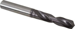 Guhring - 0.4528" 140° Spiral Flute Solid Carbide Screw Machine Drill Bit - FIREX Finish, Right Hand Cut, 55mm Flute Length, 102mm OAL, SU Point, Straight Shank - Industrial Tool & Supply