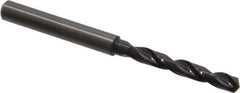Guhring - 4.65mm 140° Solid Carbide Jobber Drill - FIREX Finish, Right Hand Cut, Spiral Flute, Straight Shank, 74.01mm OAL, SU Point - Industrial Tool & Supply