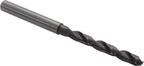 Guhring - 0.2008" 140° Solid Carbide Jobber Drill - FIREX Finish, Right Hand Cut, Spiral Flute, Straight Shank, 82mm OAL, SU Point - Industrial Tool & Supply