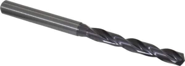 Guhring - 0.2165" 140° Solid Carbide Jobber Drill - FIREX Finish, Right Hand Cut, Spiral Flute, Straight Shank, 82mm OAL, SU Point - Industrial Tool & Supply