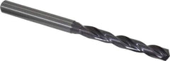 Guhring - 0.2165" 140° Solid Carbide Jobber Drill - FIREX Finish, Right Hand Cut, Spiral Flute, Straight Shank, 82mm OAL, SU Point - Industrial Tool & Supply