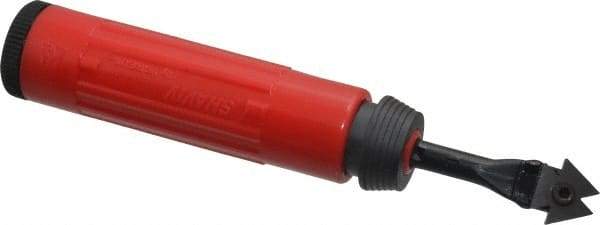 Shaviv - 4 Piece, Carbide Blade, Hand Deburring Tool Set - D Blade Holder, For Flat Surface - Industrial Tool & Supply