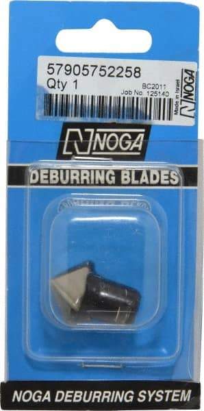 Noga - C20 Bi-Directional High Speed Steel Deburring Swivel Blade - Use on Hole Edge Surfaces - Industrial Tool & Supply