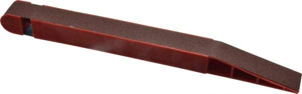 Lumberton Industries - 120 Grit Red Abrasive Belt Stick - 3/4 Inches Wide x 10 Inches Long - Industrial Tool & Supply