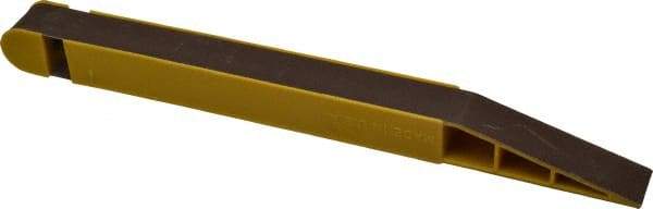 Lumberton Industries - 400 Grit Yellow Abrasive Belt Stick - 3/4 Inches Wide x 10 Inches Long - Industrial Tool & Supply