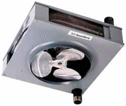 Mestek - 19-3/4" Fan Diam, 3200 CFM, Steam & Hot Water, Vertical Hydronic Suspended Heater - Industrial Tool & Supply