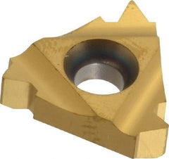 Carmex - 22IR Internal Right Hand 6 UN Laydown Threading Insert - Grade MXC, TiN Coated Carbide - Industrial Tool & Supply