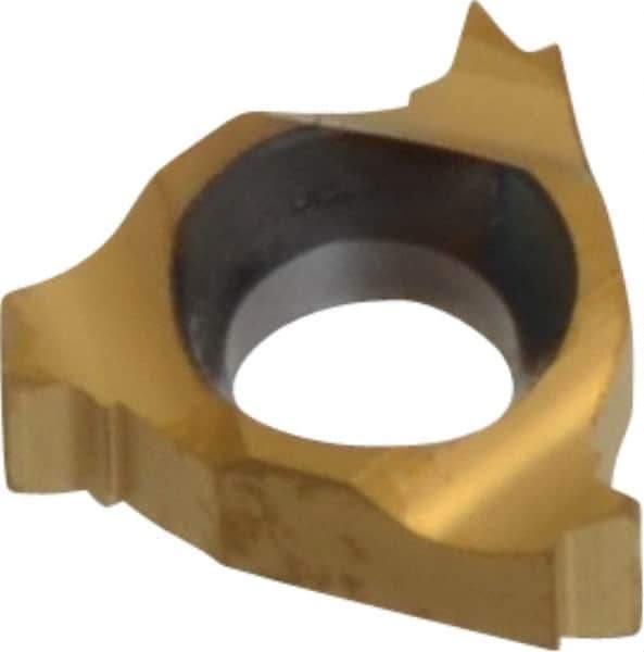 Carmex - 06IR Internal Right Hand 28 UN Laydown Threading Insert - Grade BXC, TiN Coated Carbide - Industrial Tool & Supply