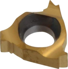Carmex - 06IR Internal Right Hand 28 UN Laydown Threading Insert - Grade BXC, TiN Coated Carbide - Industrial Tool & Supply