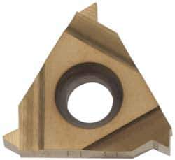 Hertel - 16ER External Right Hand 27 NPTF Laydown Threading Insert - Grade HG330TR, TiC/TiN Coated Carbide - Industrial Tool & Supply