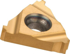 Carmex - 16ER External Right Hand 12 Stub Acme Laydown Threading Insert - Grade MXC, TiN Coated Carbide - Industrial Tool & Supply