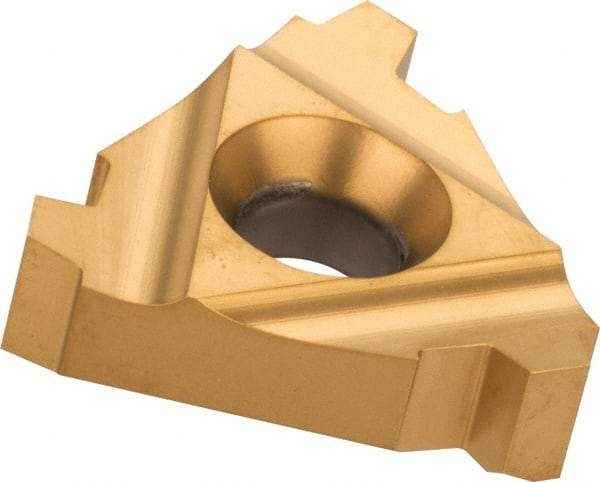 Carmex - 22ER External Right Hand 5 Stub Acme Laydown Threading Insert - Grade BXC, TiN Coated Carbide - Industrial Tool & Supply