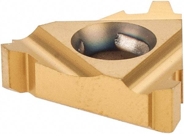 Carmex - 16IR Internal Right Hand 8 Stub Acme Laydown Threading Insert - Grade MXC, TiN Coated Carbide - Industrial Tool & Supply
