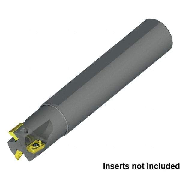 Kennametal - 1" Cut Diam, 1" Shank Diam, 8" OAL, Indexable Square Shoulder End Mill - Cylindrical Shank, 0° Lead Angle - Industrial Tool & Supply