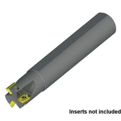 Kennametal - 1" Cut Diam, 1" Shank Diam, 8" OAL, Indexable Square Shoulder End Mill - Cylindrical Shank, 0° Lead Angle - Industrial Tool & Supply