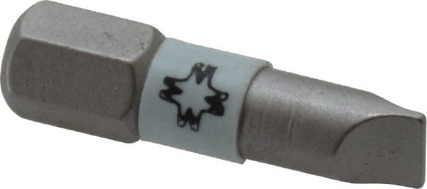 Wera - 5.5mm x 0.8mm Blade, 1/4" Drive Slotted Screwdriver Bit - Industrial Tool & Supply