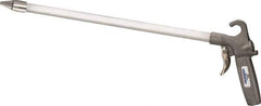 Guardair - 120 Max psi Whisper Jet Pistol Grip Blow Gun - 1/4 NPT, 72" Tube Length, Aluminum - Industrial Tool & Supply