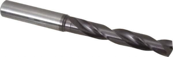 Guhring - 27/64" 140° Solid Carbide Jobber Drill - FIREX Finish, Right Hand Cut, Spiral Flute, Straight Shank, 118mm OAL, SU Point - Industrial Tool & Supply