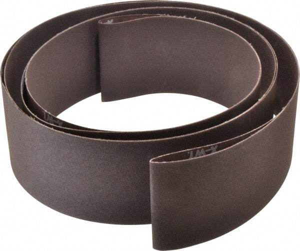 Norton - 3" Wide x 132" OAL, 120 Grit, Aluminum Oxide Abrasive Belt - Aluminum Oxide, Fine, Coated, X Weighted Cloth Backing, Series R228 - Industrial Tool & Supply