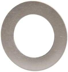 Made in USA - 0.005" Thick, 3/8" Inside x 5/8" OD, Round Shim - 5/16" Screw, Uncoated 316 Stainless Steel - Industrial Tool & Supply