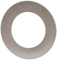 Made in USA - 0.005" Thick, 3/8" Inside x 5/8" OD, Round Shim - 5/16" Screw, Uncoated 316 Stainless Steel - Industrial Tool & Supply