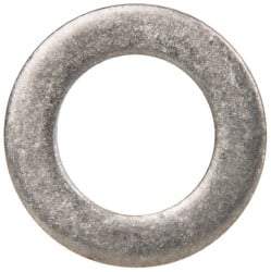 Made in USA - 0.06" Thick, 3/8" Inside x 5/8" OD, Round Shim - 5/16" Screw, Uncoated 316 Stainless Steel - Industrial Tool & Supply