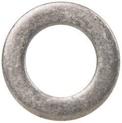 Made in USA - 0.06" Thick, 3/8" Inside x 5/8" OD, Round Shim - 5/16" Screw, Uncoated 316 Stainless Steel - Industrial Tool & Supply