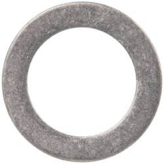 Made in USA - 0.03" Thick, 1/2" Inside x 3/4" OD, Round Shim - 7/16" Screw, Uncoated 316 Stainless Steel - Industrial Tool & Supply