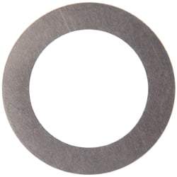 Made in USA - 0.005" Thick, 1/2" Inside x 3/4" OD, Round Shim - 7/16" Screw, Uncoated 316 Stainless Steel - Industrial Tool & Supply