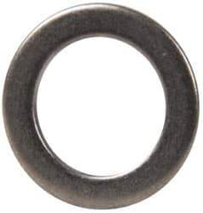 Made in USA - 0.06" Thick, 1/2" Inside x 3/4" OD, Round Shim - 7/16" Screw, Uncoated 316 Stainless Steel - Industrial Tool & Supply
