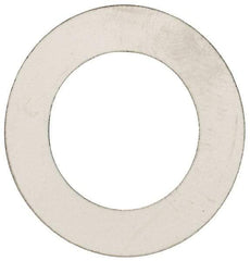Made in USA - 0.01" Thick, 5/8" Inside x 1" OD, Round Shim - 9/16" Screw, Uncoated 316 Stainless Steel - Industrial Tool & Supply