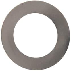 Made in USA - 0.005" Thick, 5/8" Inside x 1" OD, Round Shim - 9/16" Screw, Uncoated 316 Stainless Steel - Industrial Tool & Supply