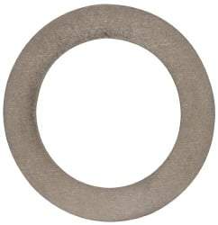 Made in USA - 0.016" Thick, 1" Inside x 1-1/2" OD, Round Shim - 7/8" Screw, Uncoated 316 Stainless Steel - Industrial Tool & Supply