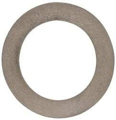 Made in USA - 0.016" Thick, 1" Inside x 1-1/2" OD, Round Shim - 7/8" Screw, Uncoated 316 Stainless Steel - Industrial Tool & Supply