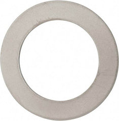 Made in USA - 0.03" Thick, 1" Inside x 1-1/2" OD, Round Shim - 7/8" Screw, Uncoated 316 Stainless Steel - Industrial Tool & Supply