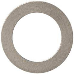 Made in USA - 0.005" Thick, 1/4" Inside x 3/8" OD, Shortening Shim - #12 Screw, Uncoated 300 Stainless Steel - Industrial Tool & Supply