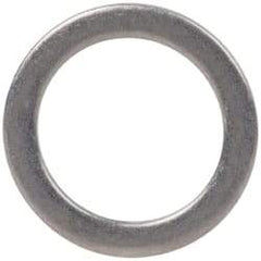 Made in USA - 0.032" Thick, 0.314" Inside x 7/16" OD, Shortening Shim - 1/4" Screw, Uncoated 300 Stainless Steel - Industrial Tool & Supply