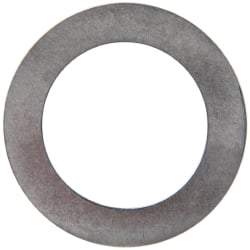 Made in USA - 0.01" Thick, 1/2" Inside x 3/4" OD, Shortening Shim - 7/16" Screw, Uncoated 300 Stainless Steel - Industrial Tool & Supply
