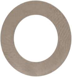Made in USA - 0.1mm Thick, 10mm Inside x 16mm OD, Round Shim - 3/8" Screw, Uncoated 302/304 Stainless Steel - Industrial Tool & Supply
