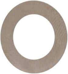 Made in USA - 0.1mm Thick, 10mm Inside x 16mm OD, Round Shim - 3/8" Screw, Uncoated 302/304 Stainless Steel - Industrial Tool & Supply