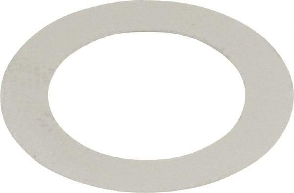 Made in USA - 0.1mm Thick, 12mm Inside x 18mm OD, Round Shim - 7/16" Screw, Uncoated 302/304 Stainless Steel - Industrial Tool & Supply