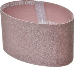 Norton - 3-1/2" Wide x 15-1/2" OAL, 60 Grit, Aluminum Oxide Abrasive Belt - Aluminum Oxide, Medium, Coated, X Weighted Cloth Backing, Series R228 - Industrial Tool & Supply