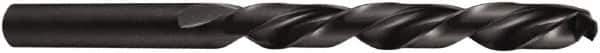 DORMER - 4.5mm 118° High Speed Steel Jobber Drill - Oxide Finish, Left Hand Cut, Spiral Flute, Straight Shank, 80mm OAL - Industrial Tool & Supply
